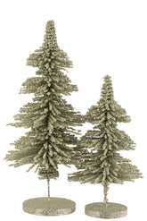 Weihnachtsbaum Deko Plastikkugeln Glitter Hellgrün Groß - (17097)